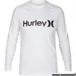 Hurley One and Only LS Surf Shirt White Black Large B0769XXG7K